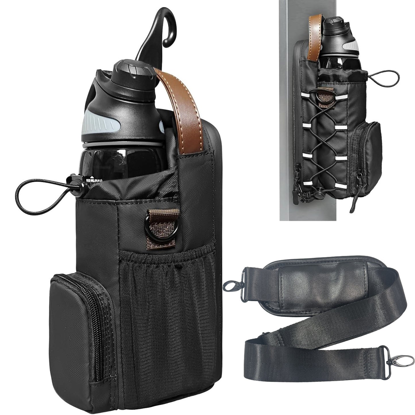 Magnetic Water Bottle Crossbody Bag for Gym and Outdoor