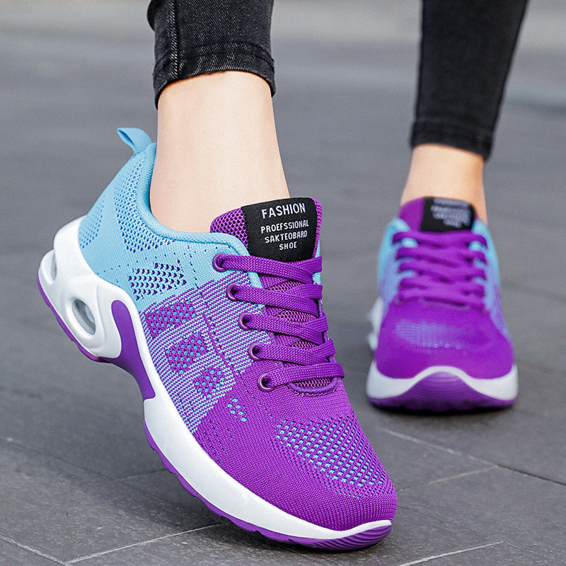 Women's Breathable Mesh Running Shoes with Air Cushion