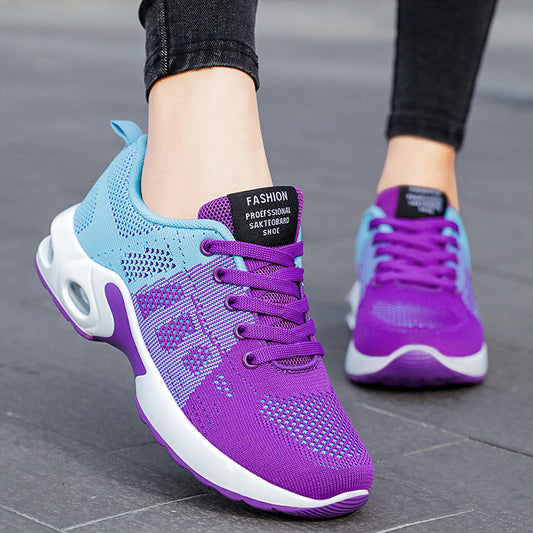Women's Breathable Mesh Running Shoes with Air Cushion