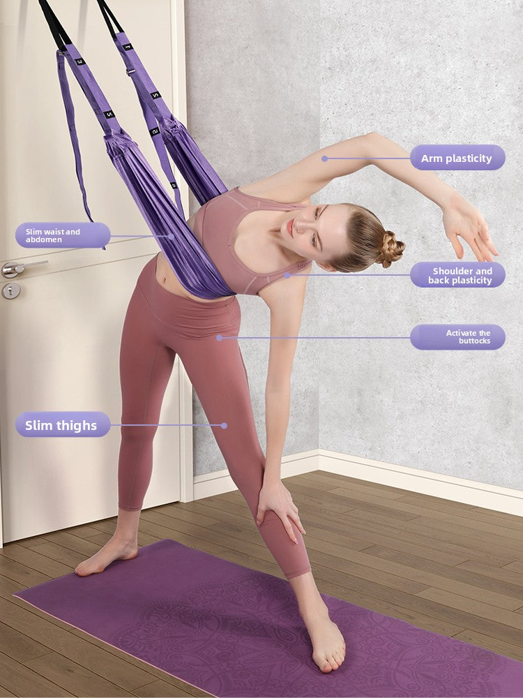 Aerial Yoga Suspension Rope – Inversion Swing with Door Anchor