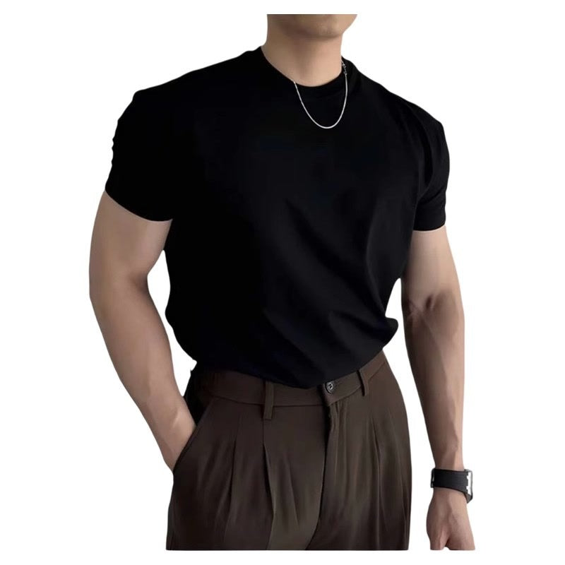 Men's Slim-Fit Stretch Muscle Training T-Shirt