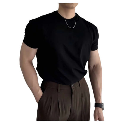 Men's Slim-Fit Stretch Muscle Training T-Shirt