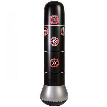 Thickened Inflatable Boxing Column – Freestanding Punching Bag for Home Fitness