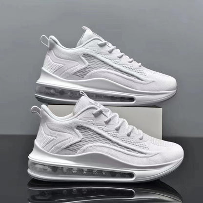 Air-cushioned height-increasing running shoes