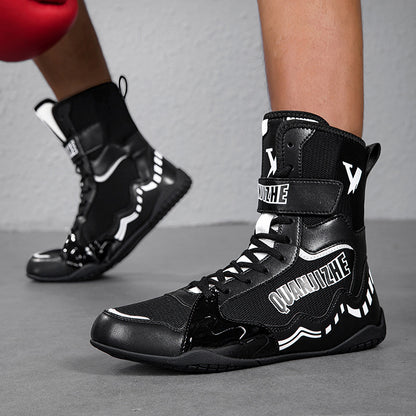 Professional Wrestling & Boxing Training Shoes – Non-Slip Breathable Combat Sports Footwear