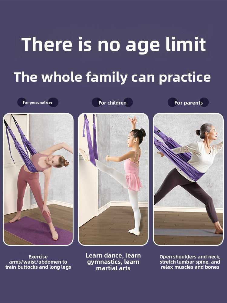 Aerial Yoga Suspension Rope – Inversion Swing with Door Anchor