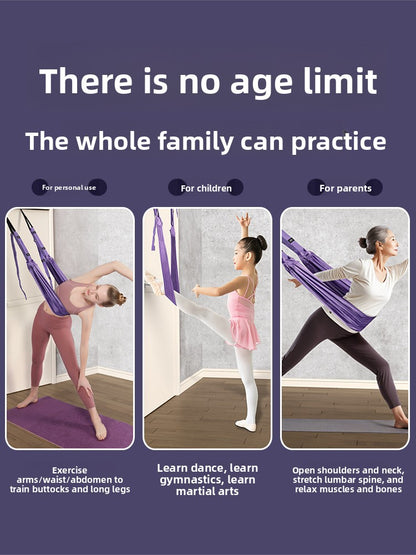 Aerial Yoga Suspension Rope – Inversion Swing with Door Anchor