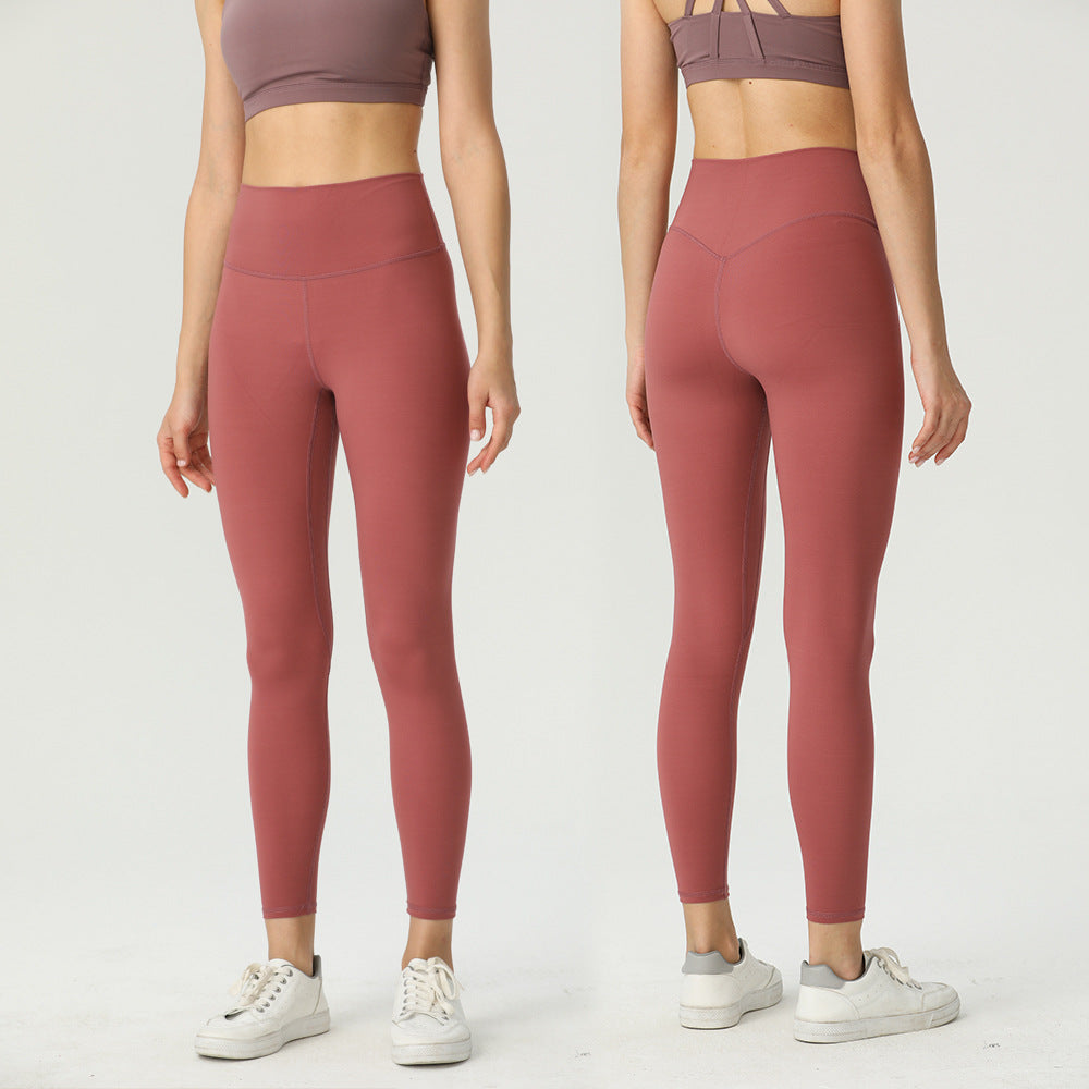 Women's High-Waist Naked-Feel Leggings – Sculpting, Quick-Dry, 12 Colors