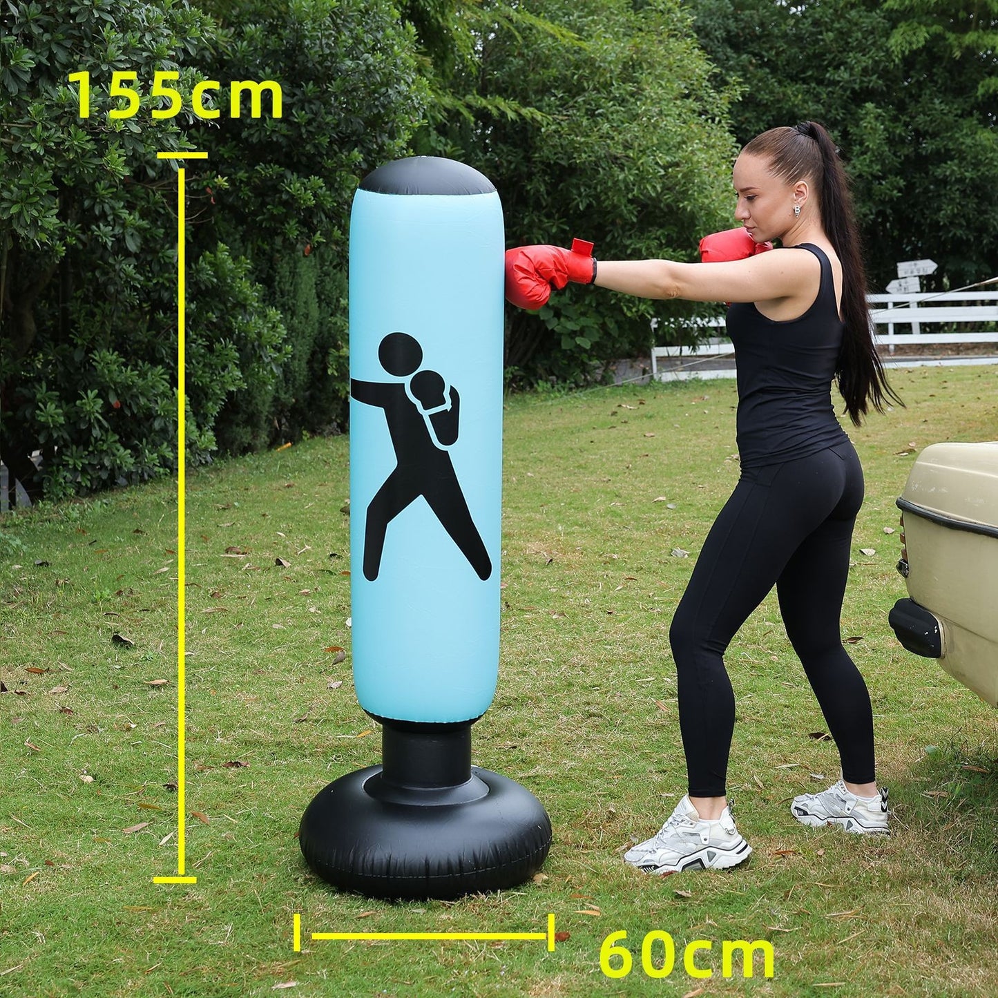 Self-Righting Inflatable Punching Bag – Freestanding Home Boxing Training Column