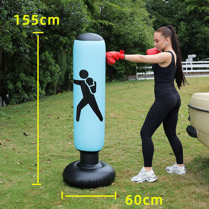 Self-Righting Inflatable Punching Bag – Freestanding Home Boxing Training Column