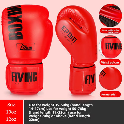 Professional Boxing Gloves – Training Set with Wrist Strap & Carry Bag | 6oz to 14oz