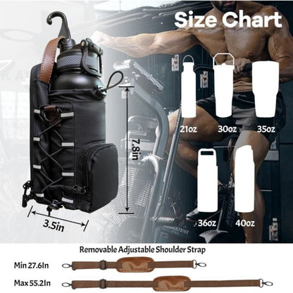 Magnetic Gym Water Bottle Crossbody Bag