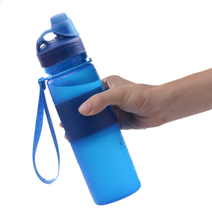 Foldable Silicone Sports Water Bottle Large Capacity