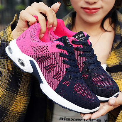Women's Breathable Mesh Running Shoes with Air Cushion