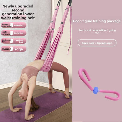 Aerial Yoga Suspension Rope – Inversion Swing with Door Anchor