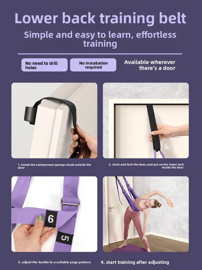 Aerial Yoga Suspension Rope – Inversion Swing with Door Anchor