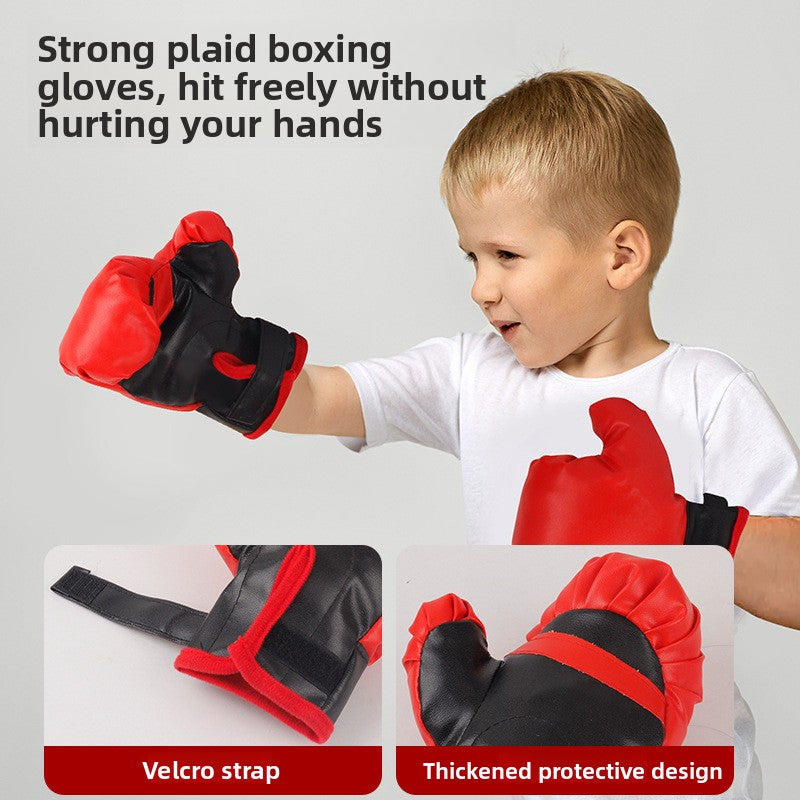 Boxing Speed Ball Set – Reflex Punching Bag with Gloves & Tumbler Base