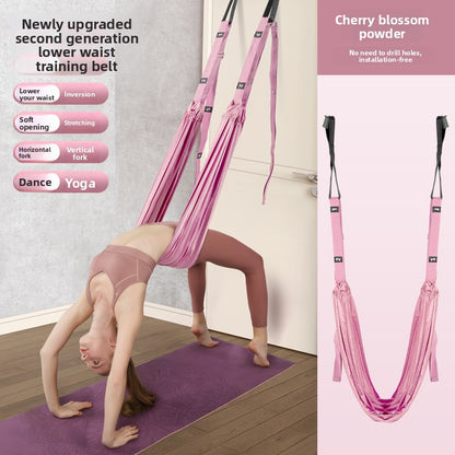 Aerial Yoga Suspension Rope – Inversion Swing with Door Anchor