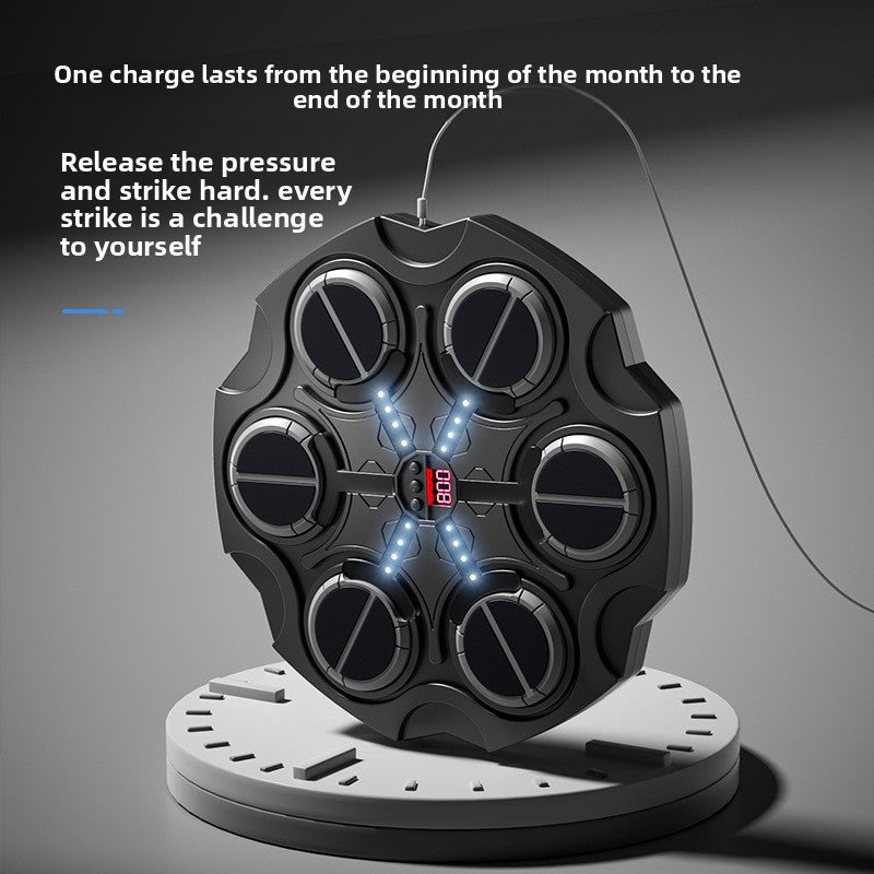Wall-Mounted Boxing Target with Bluetooth Music – Interactive Training Pad for Home Gym