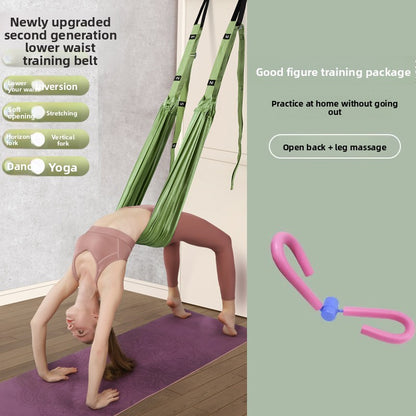 Aerial Yoga Suspension Rope – Inversion Swing with Door Anchor