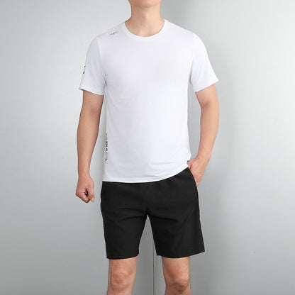 Men's Ice Silk Training Set – Quick-Dry T-Shirt & Shorts