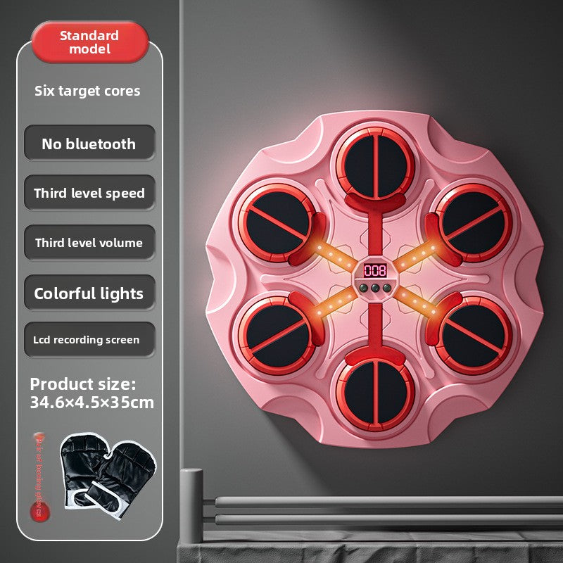 Wall-Mounted Boxing Target with Bluetooth Music – Interactive Training Pad for Home Gym