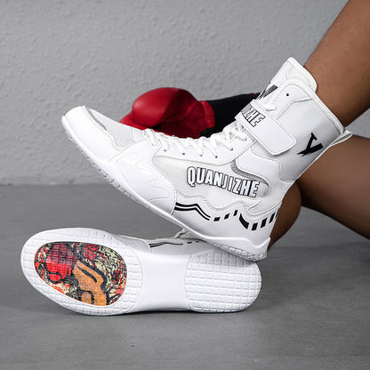 Professional Wrestling & Boxing Training Shoes – Non-Slip Breathable Combat Sports Footwear