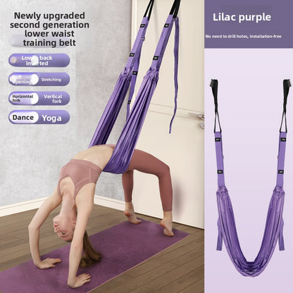 Aerial Yoga Suspension Rope – Inversion Swing with Door Anchor