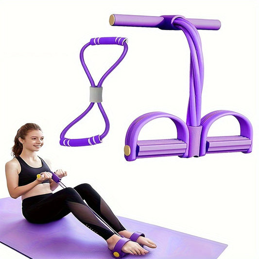 Adjustable Resistance Tension Rope – Multi-Function Fitness Trainer for Home Gym
