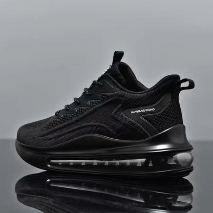 Air-cushioned height-increasing running shoes