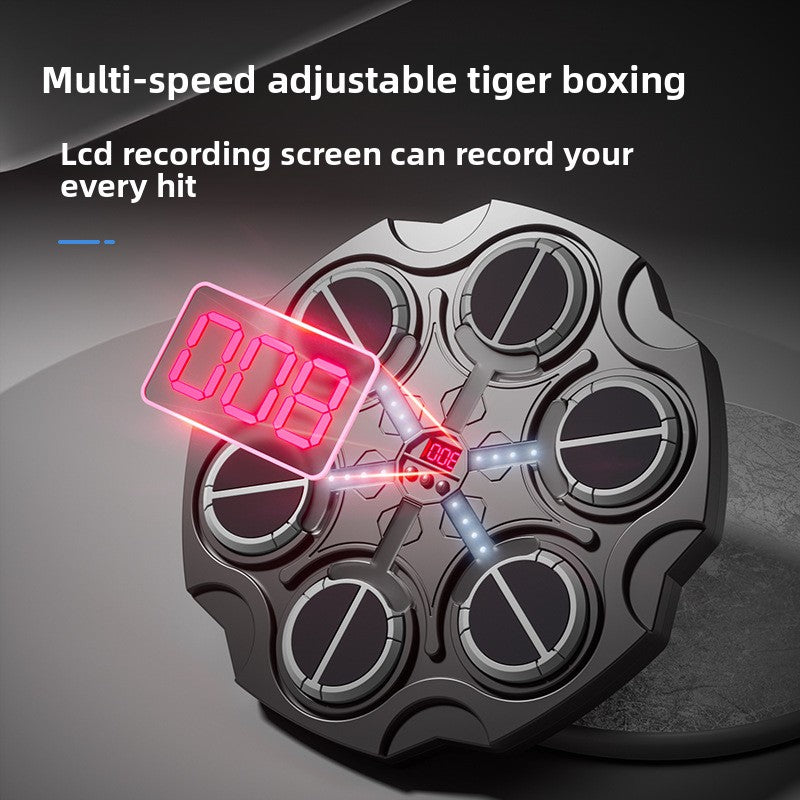 Wall-Mounted Boxing Target with Bluetooth Music – Interactive Training Pad for Home Gym
