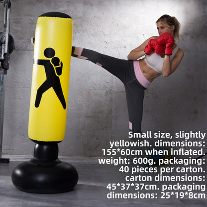Self-Righting Inflatable Punching Bag – Freestanding Home Boxing Training Column