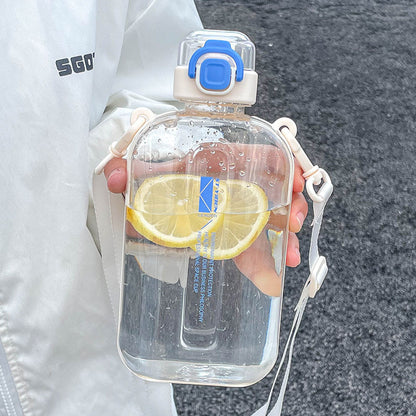 Portable Sports Water Bottle with Lanyard