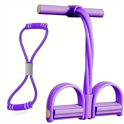 Adjustable Resistance Tension Rope – Multi-Function Fitness Trainer for Home Gym