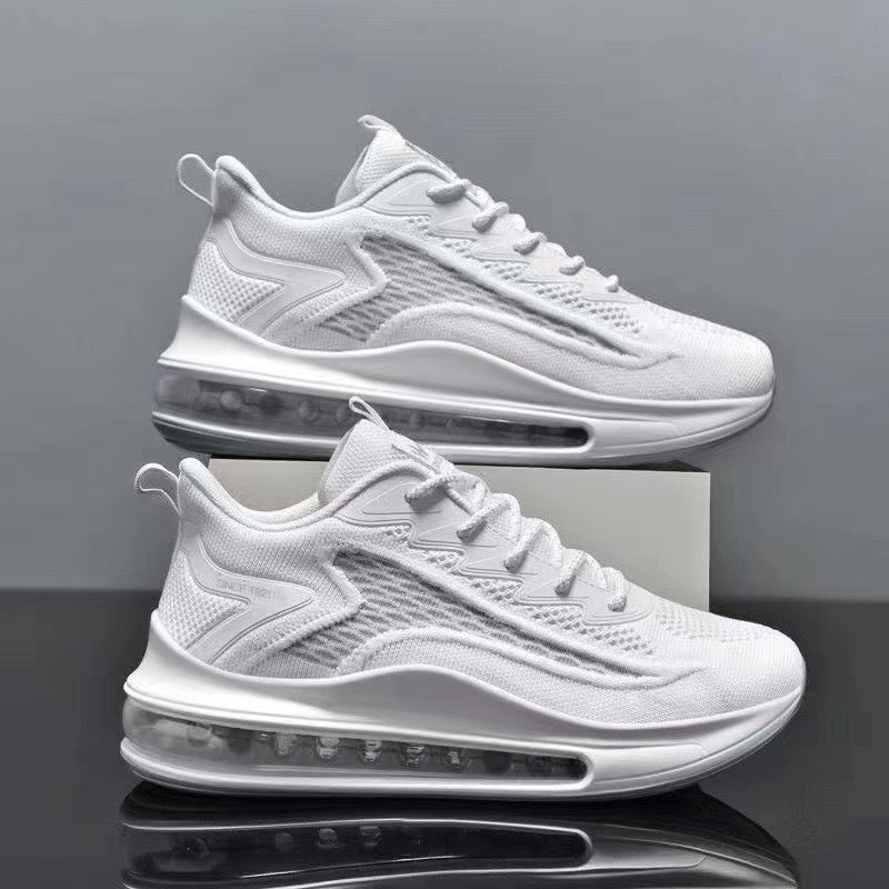 Air-cushioned height-increasing running shoes