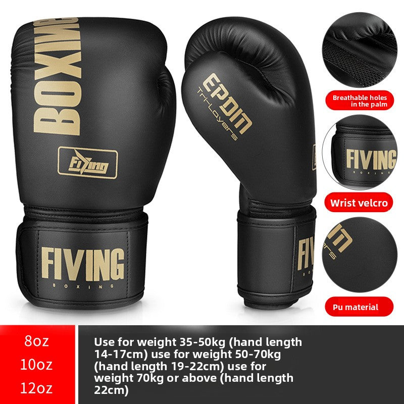 Professional Boxing Gloves – Training Set with Wrist Strap & Carry Bag | 6oz to 14oz