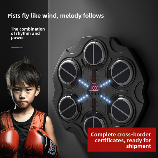 Wall-Mounted Boxing Target with Bluetooth Music – Interactive Training Pad for Home Gym