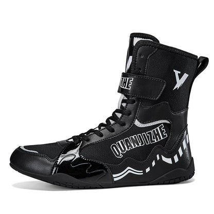 Professional Wrestling & Boxing Training Shoes – Non-Slip Breathable Combat Sports Footwear
