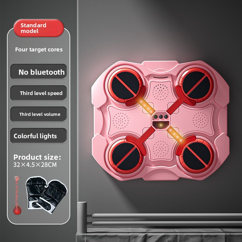 Wall-Mounted Boxing Target with Bluetooth Music – Interactive Training Pad for Home Gym