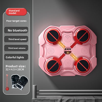 Wall-Mounted Boxing Target with Bluetooth Music – Interactive Training Pad for Home Gym