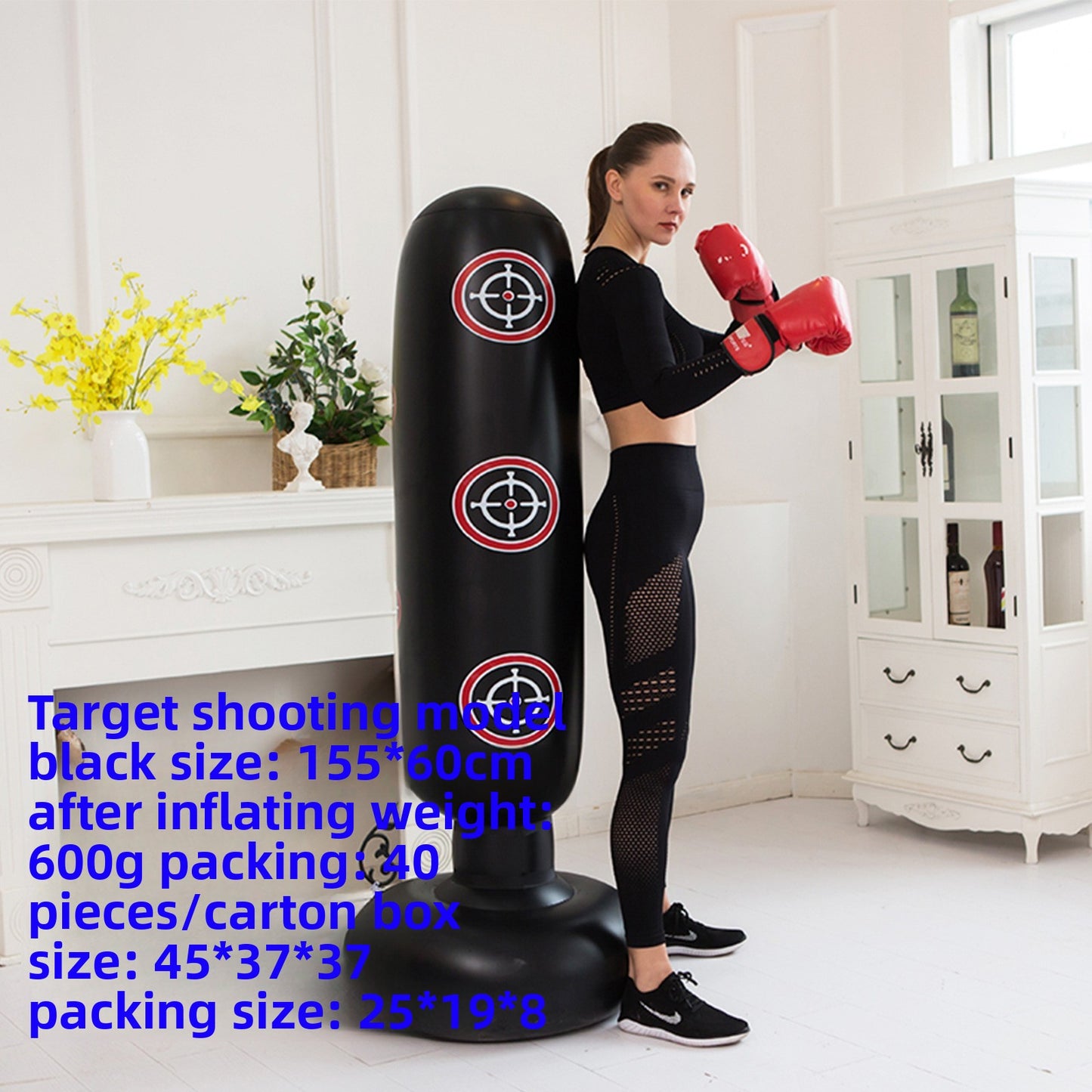 Self-Righting Inflatable Punching Bag – Freestanding Home Boxing Training Column