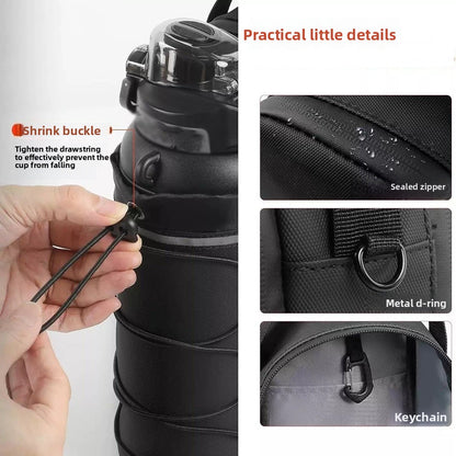 Magnetic Water Bottle Bag Crossbody Gym Storage