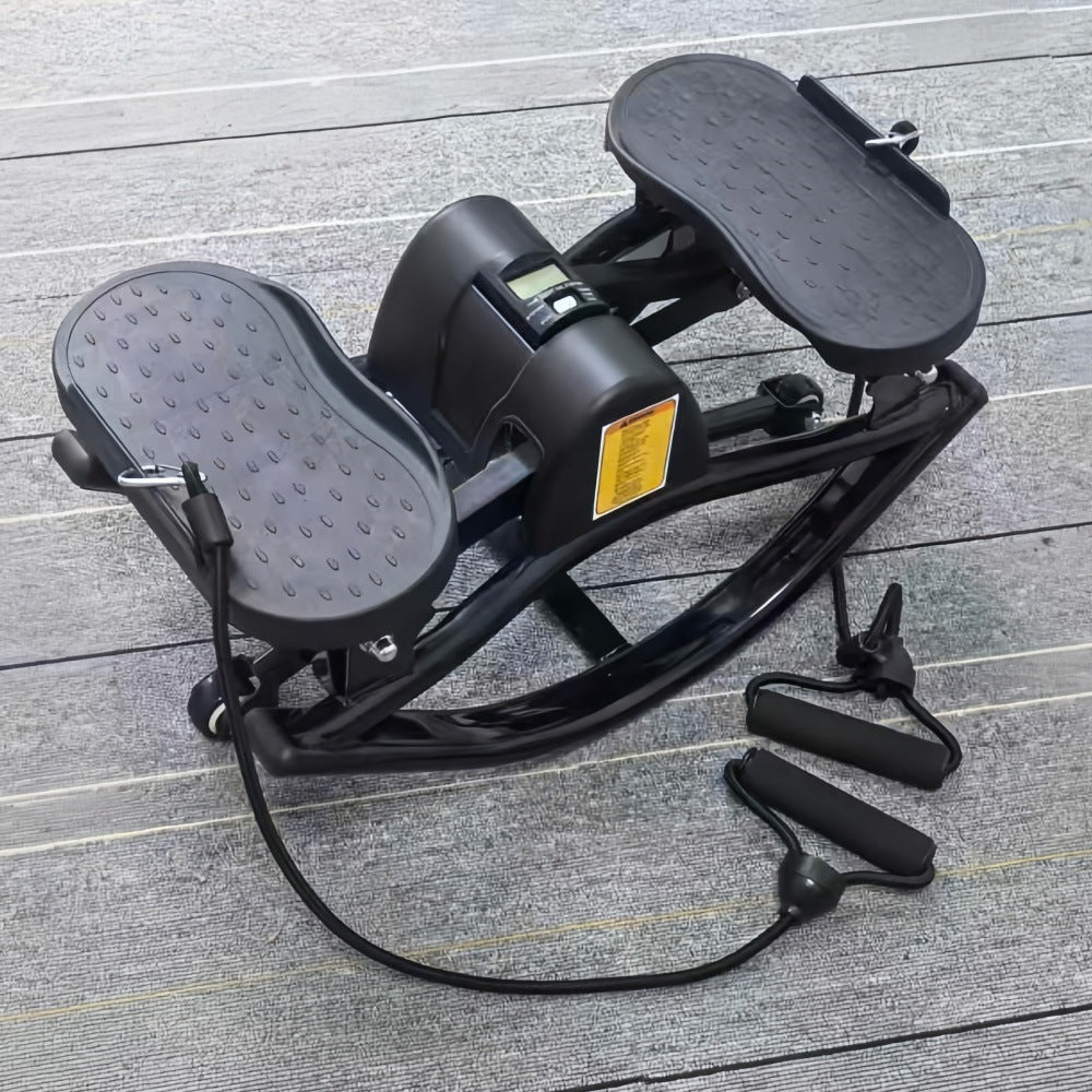U-Shaped Home Swing Stepper – Compact Cardio Machine for Legs & Glutes
