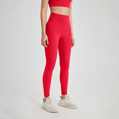 Women's Seamless Peach-Lift Yoga Leggings – Back Pocket, 17 Colors