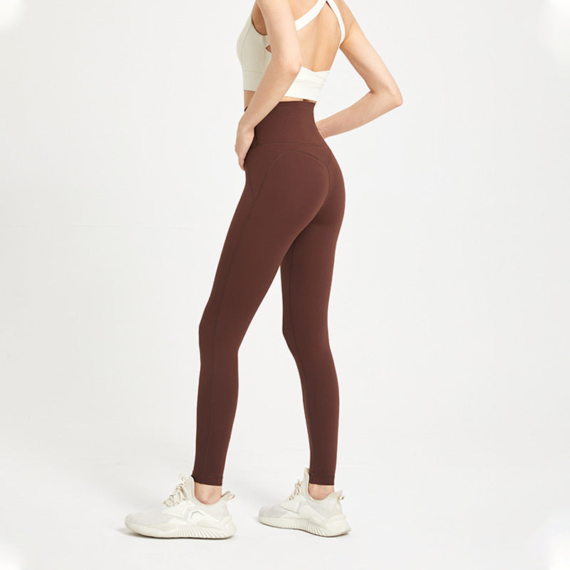Women's Seamless Peach-Lift Yoga Leggings – Back Pocket, 17 Colors