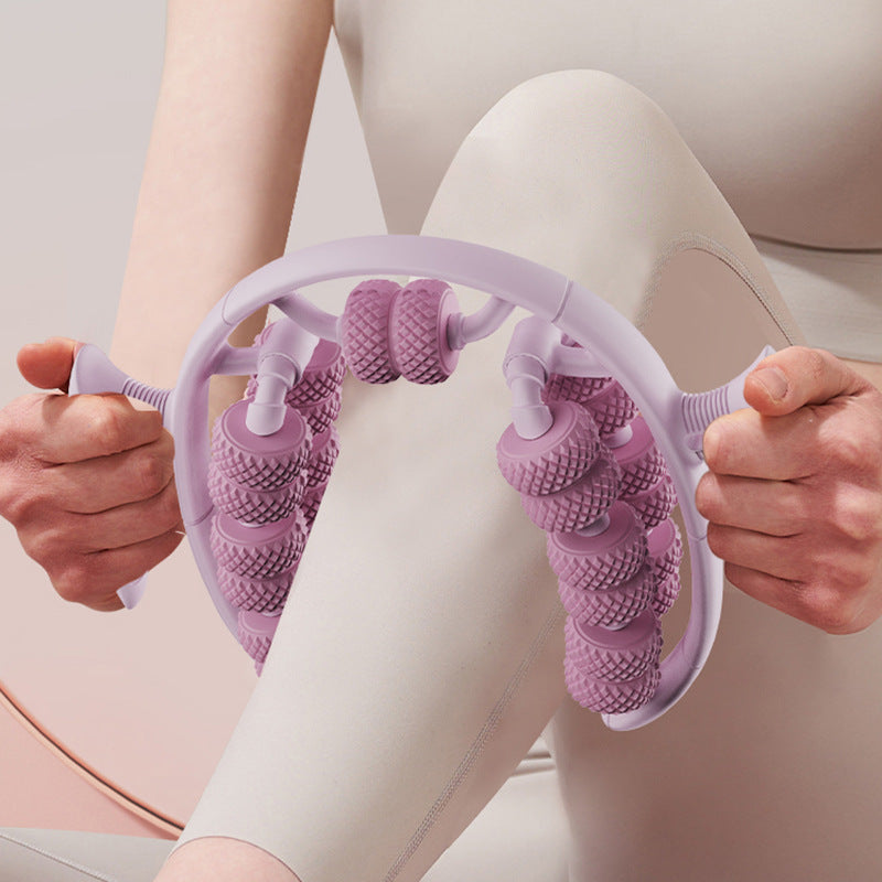 26-Wheel Leg Massager Yoga Roller