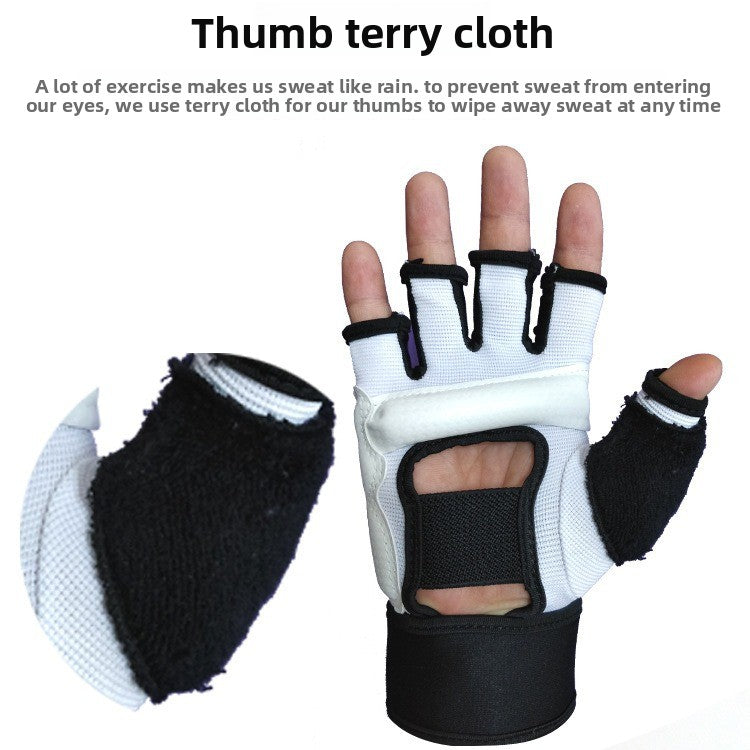 MMA Half-Finger Grappling Gloves – Wrist Support for Training & Sparring
