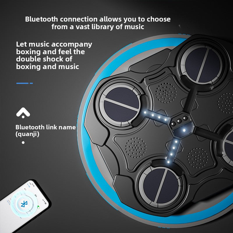 Wall-Mounted Boxing Target with Bluetooth Music – Interactive Training Pad for Home Gym