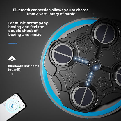 Wall-Mounted Boxing Target with Bluetooth Music – Interactive Training Pad for Home Gym