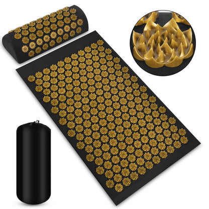 Acupuncture Yoga Mat Pillow Set with Carry Bag